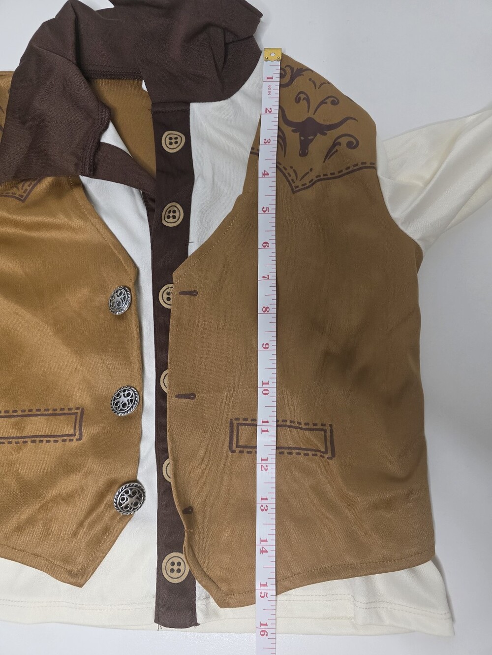 SEE DETAILS - Amscan Cowboy Outfit Medium (8-10) - Top/Pant - Picture 16 of 16